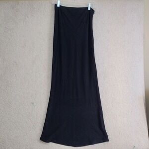 Princess Polly Skirt Womens US4 Black Maxi Tube Long Straight Knit Casual Skirt